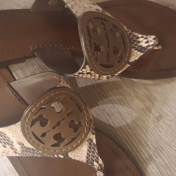 Tory Burch snakeskin thong sandals - Picture 3 of 10